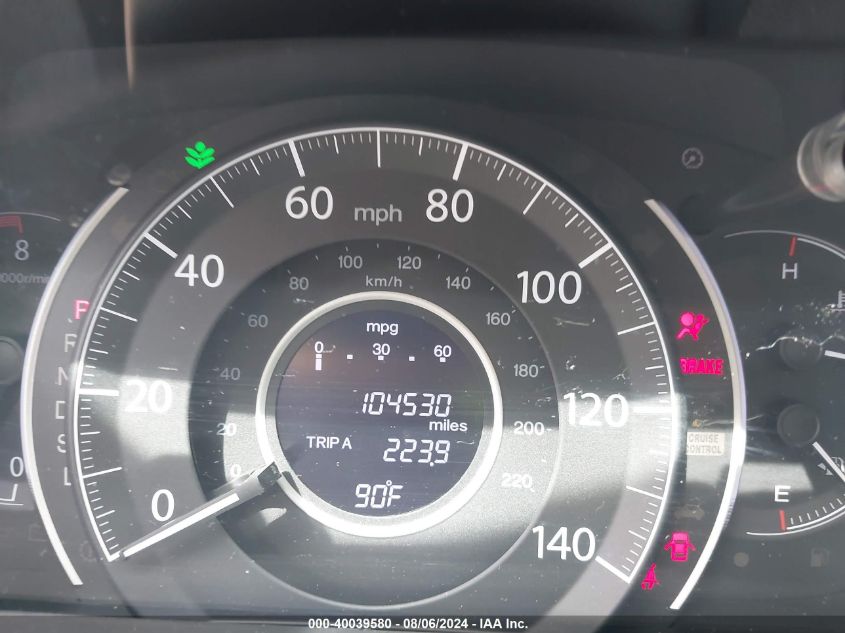 2015 Honda Cr-V Ex-L VIN: 2HKRM3H77FH512929 Lot: 40039580