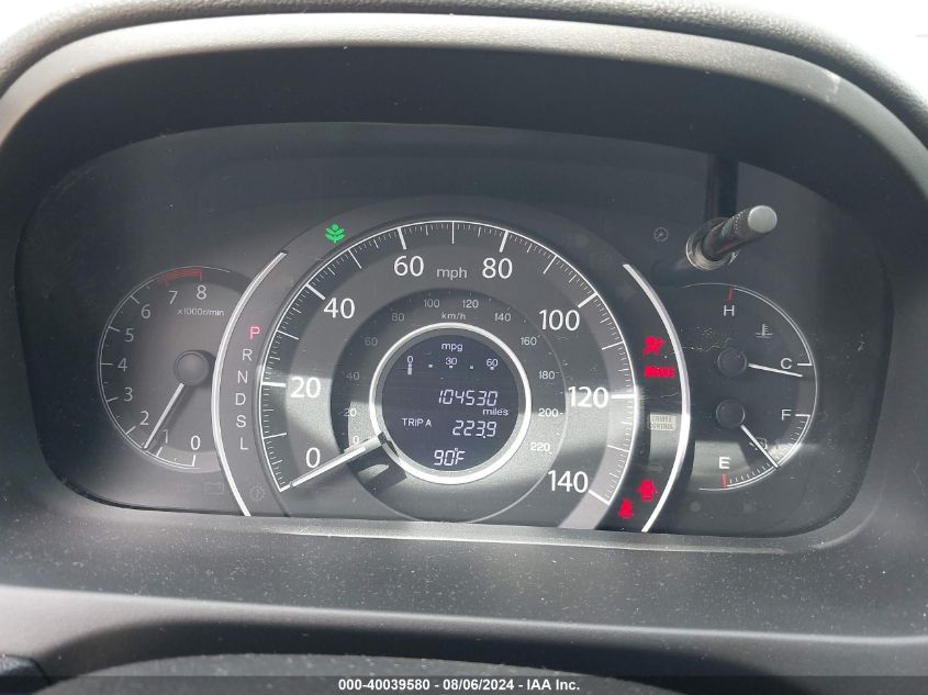 2015 Honda Cr-V Ex-L VIN: 2HKRM3H77FH512929 Lot: 40039580