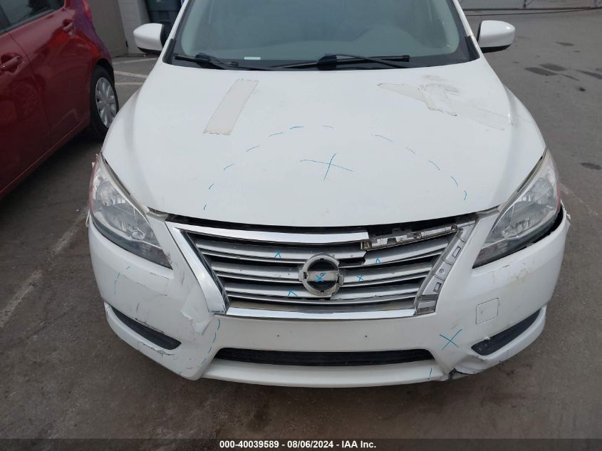 2013 Nissan Sentra Sv VIN: 3N1AB7AP1DL634450 Lot: 40039589