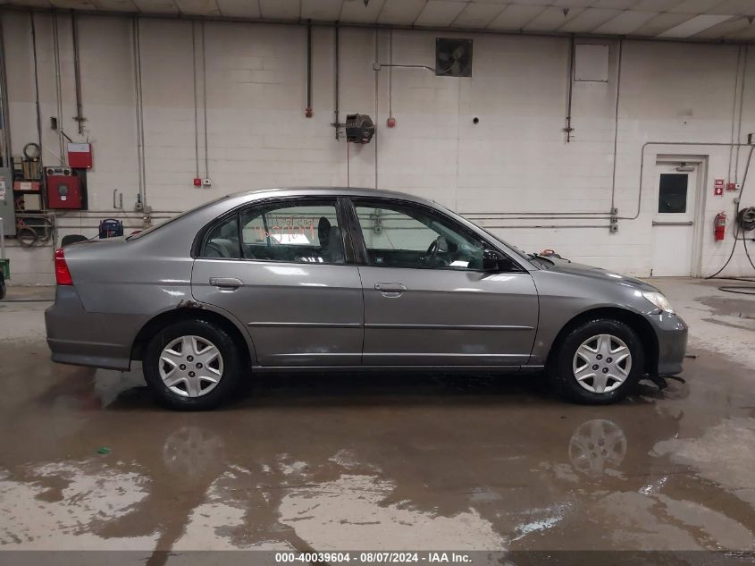 2005 Honda Civic Lx VIN: 2HGES16505H616472 Lot: 40039604