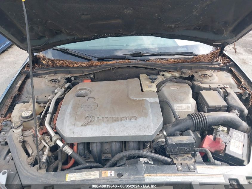 2010 Ford Fusion Hybrid VIN: 3FADP0L30AR137000 Lot: 40039643