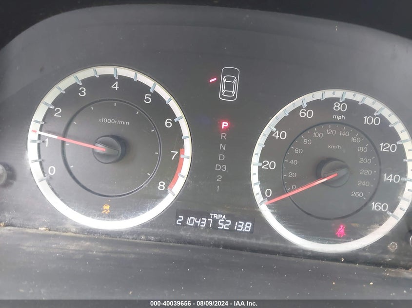 2011 Honda Accord 2.4 Lx VIN: 1HGCP2F34BA108254 Lot: 40039656