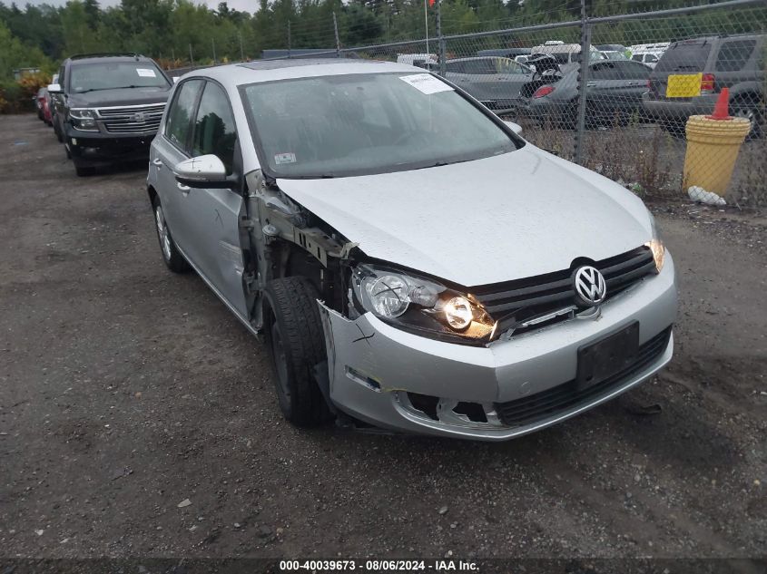 2013 Volkswagen Golf 2.5L 4-Door VIN: WVWDB7AJ3DW058330 Lot: 40039673