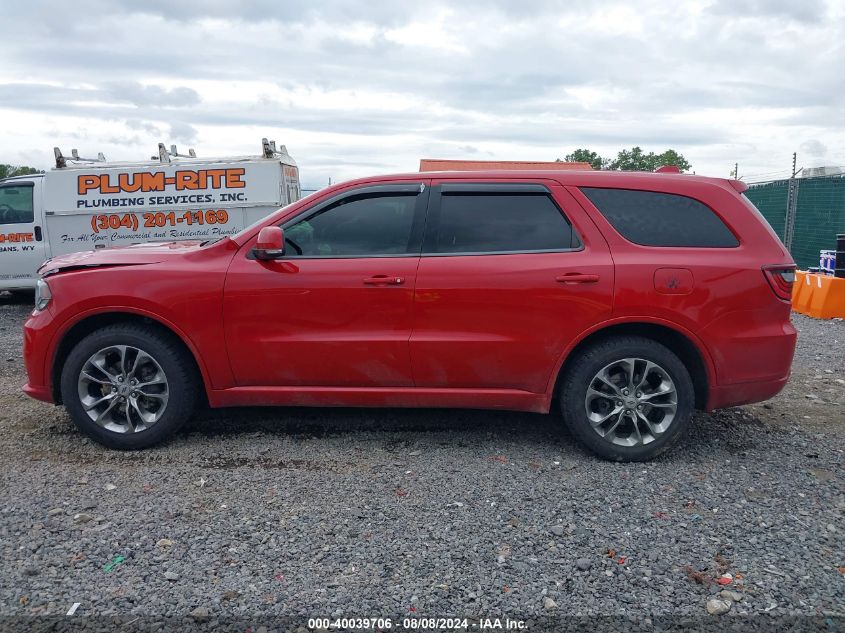 2019 Dodge Durango Gt Plus Awd VIN: 1C4RDJDG5KC733915 Lot: 40039706