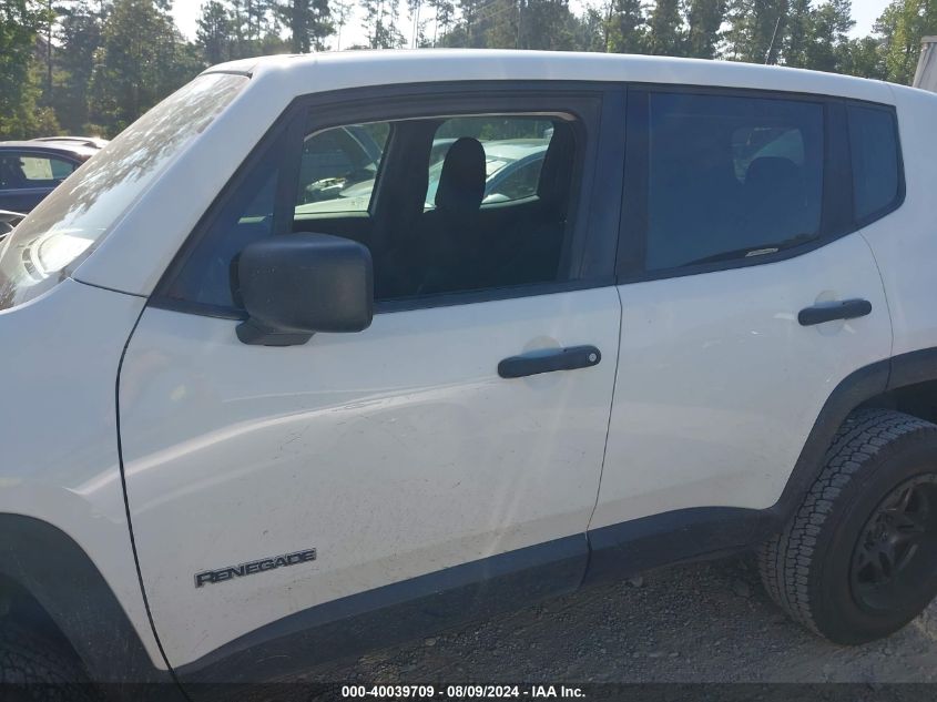 2020 Jeep Renegade Sport 4X4 VIN: ZACNJBABXLPK96753 Lot: 40039709