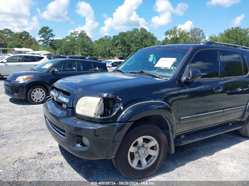 5TDZT34A45S260876 2005 Toyota Sequoia Sr5 V8