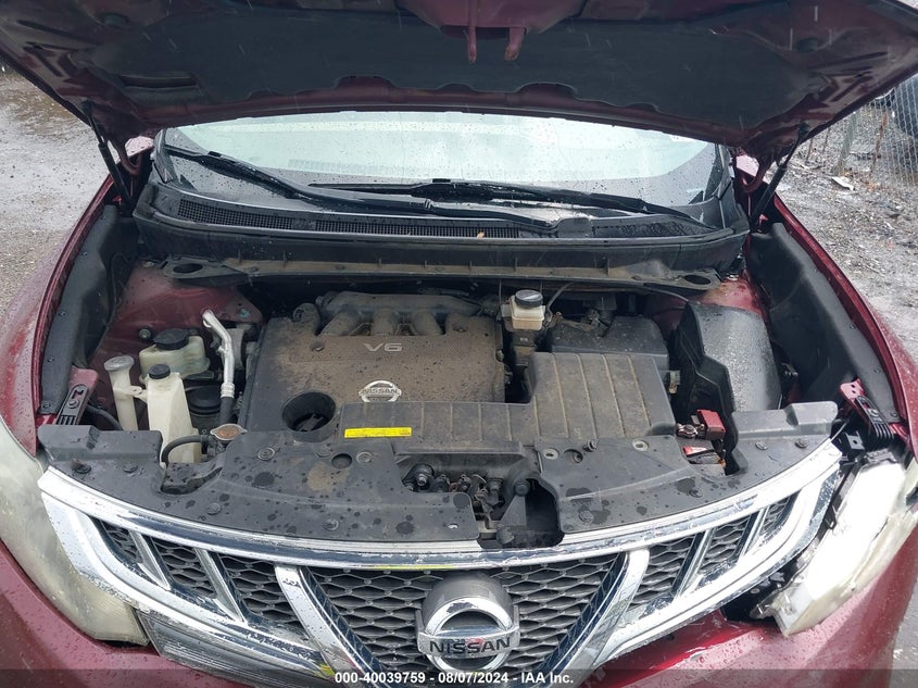 2011 Nissan Murano Sv VIN: JN8AZ1MW0BW151634 Lot: 40039759