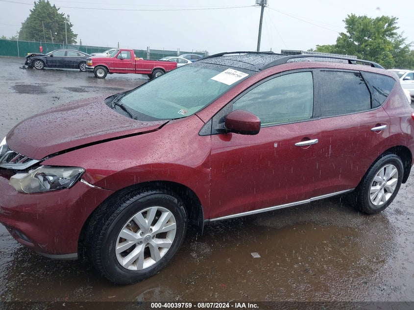 2011 Nissan Murano Sv VIN: JN8AZ1MW0BW151634 Lot: 40039759