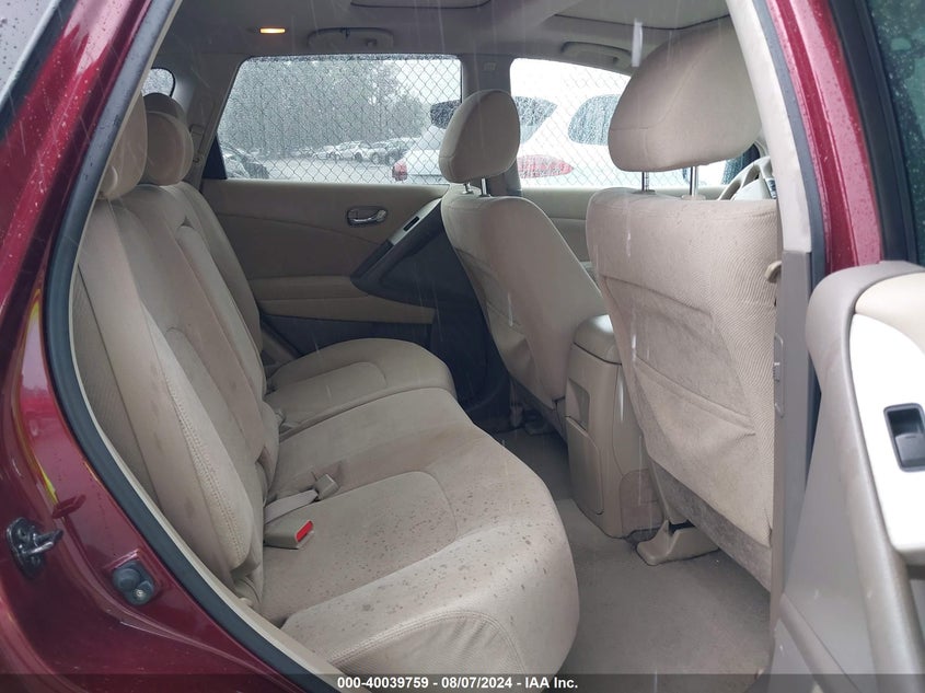 2011 Nissan Murano Sv VIN: JN8AZ1MW0BW151634 Lot: 40039759