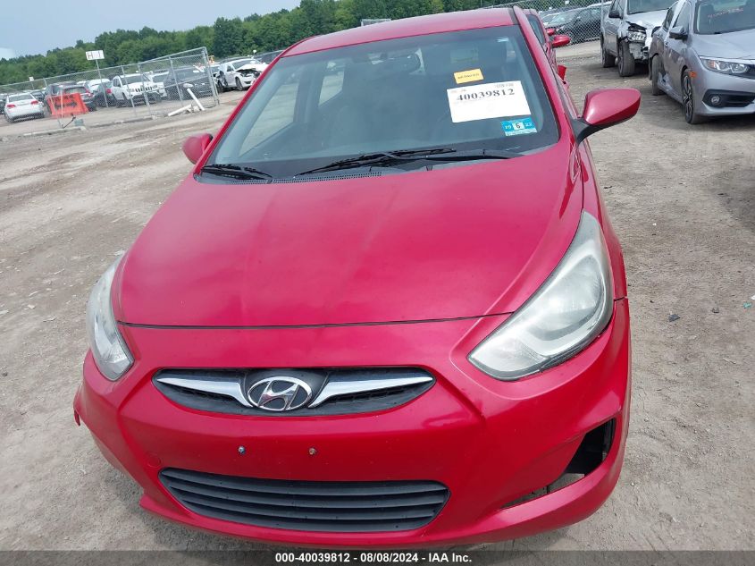 2013 Hyundai Accent Gls VIN: KMHCU4AE9DU436617 Lot: 40039812