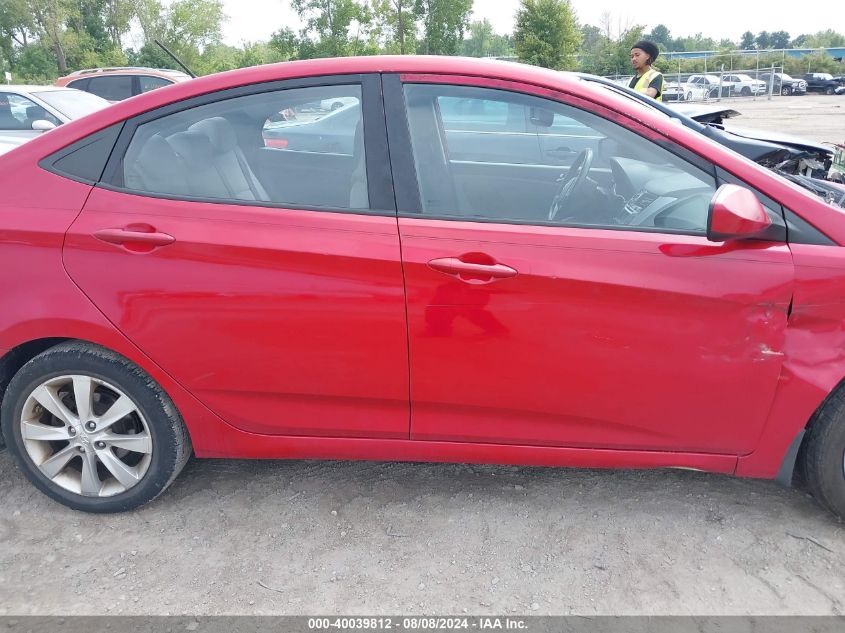 2013 Hyundai Accent Gls VIN: KMHCU4AE9DU436617 Lot: 40039812