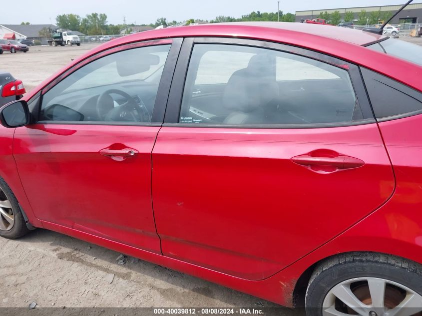 2013 Hyundai Accent Gls VIN: KMHCU4AE9DU436617 Lot: 40039812