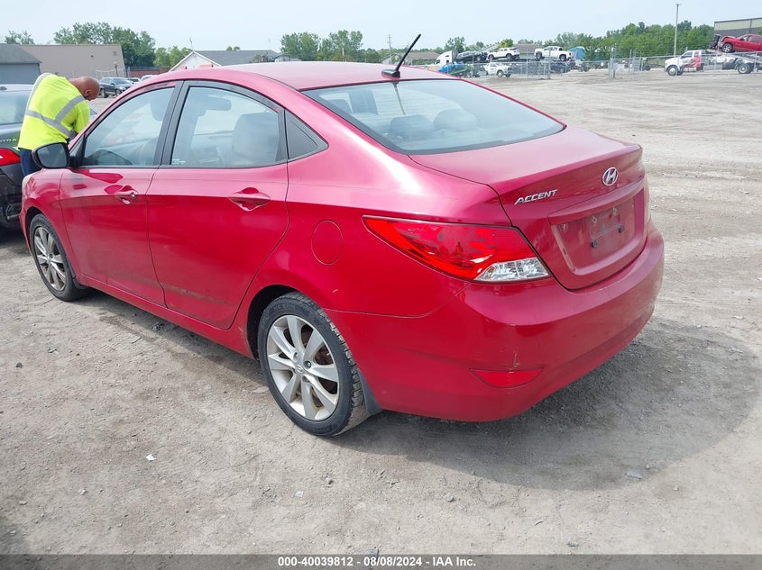 2013 HYUNDAI ACCENT GLS - KMHCU4AE9DU436617