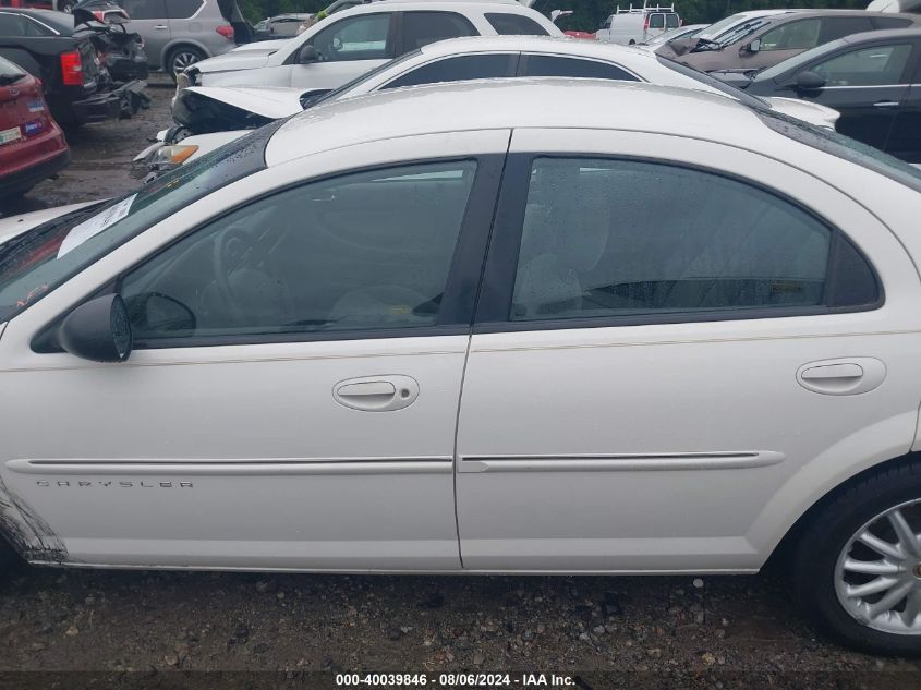 2001 Chrysler Sebring Lxi VIN: 1C3EL56U61N513573 Lot: 40039846