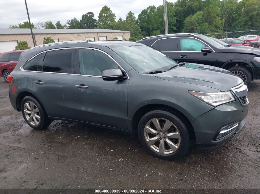 2015 Acura Mdx Advance Pkg W/Entertainment Pkg VIN: 5FRYD4H82FB015987 Lot: 40039939