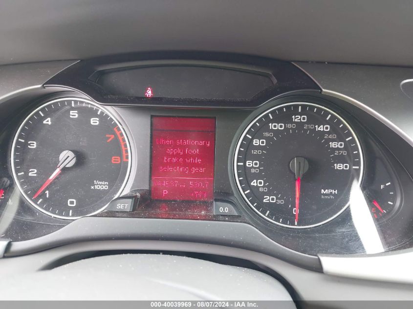 2010 Audi A4 2.0T Premium VIN: WAUSFAFL3AA158923 Lot: 40039969