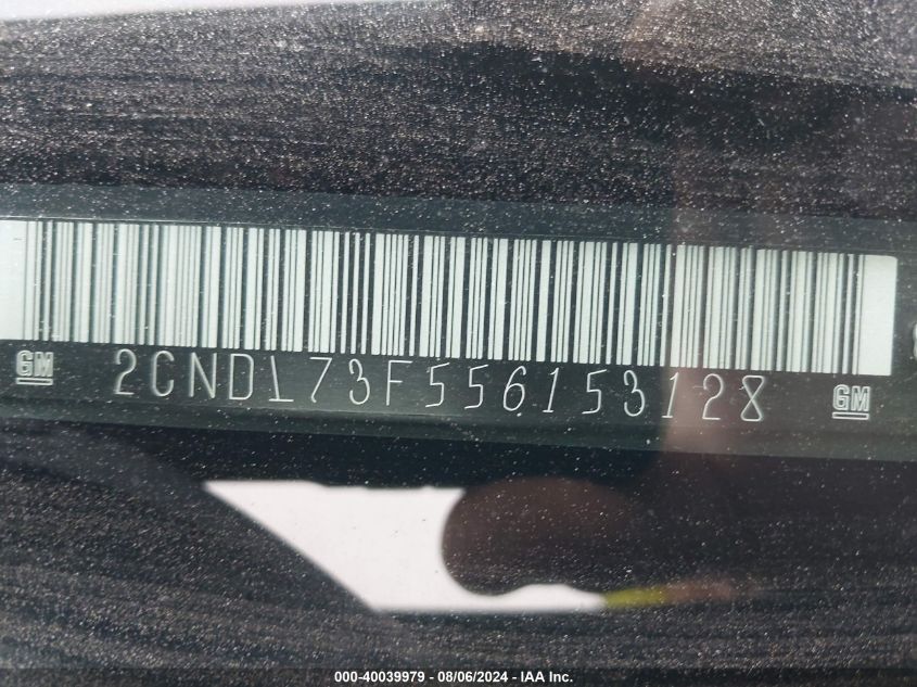 2005 Chevrolet Equinox Lt VIN: 2CNDL73F556153128 Lot: 40039979