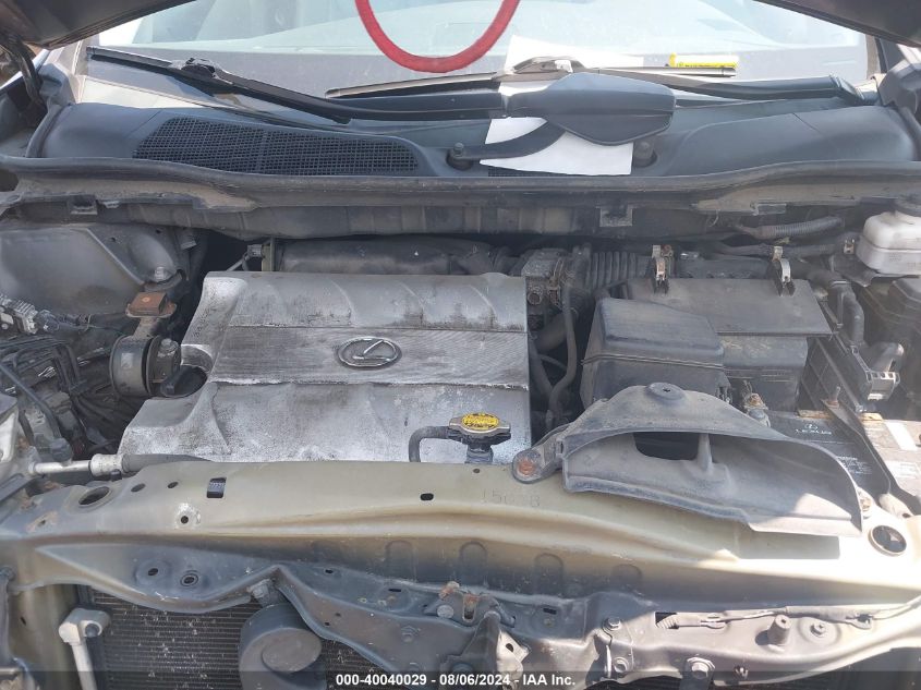 2010 Lexus Rx 350 VIN: 2T2BK1BA4AC077374 Lot: 40040029