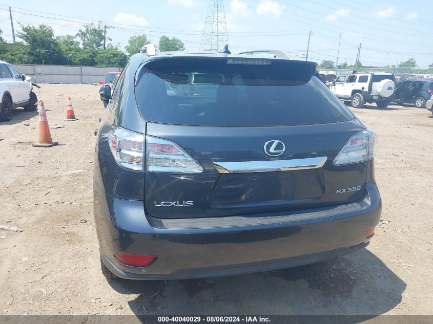 2010 Lexus Rx 350 VIN: 2T2BK1BA4AC077374 Lot: 40040029