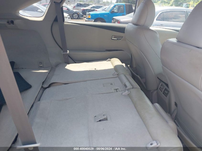 2010 Lexus Rx 350 VIN: 2T2BK1BA4AC077374 Lot: 40040029