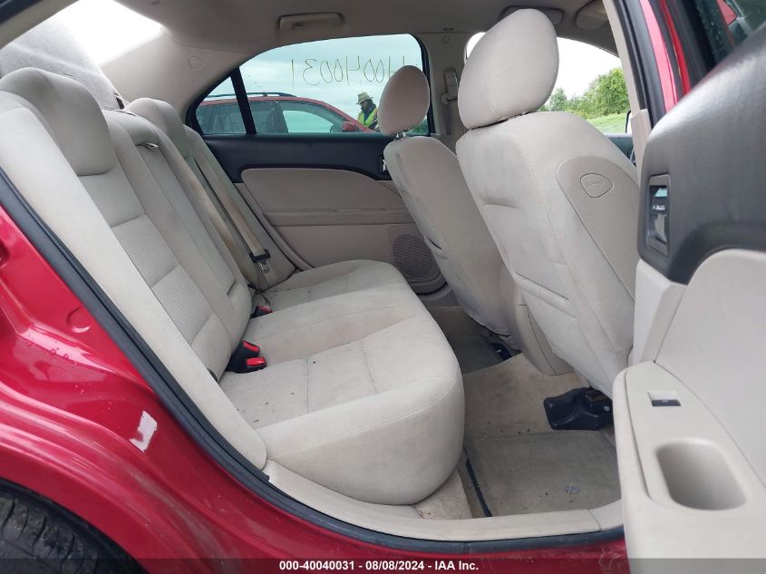 2007 Ford Fusion Se VIN: 3FAHP07Z57R262549 Lot: 40040031