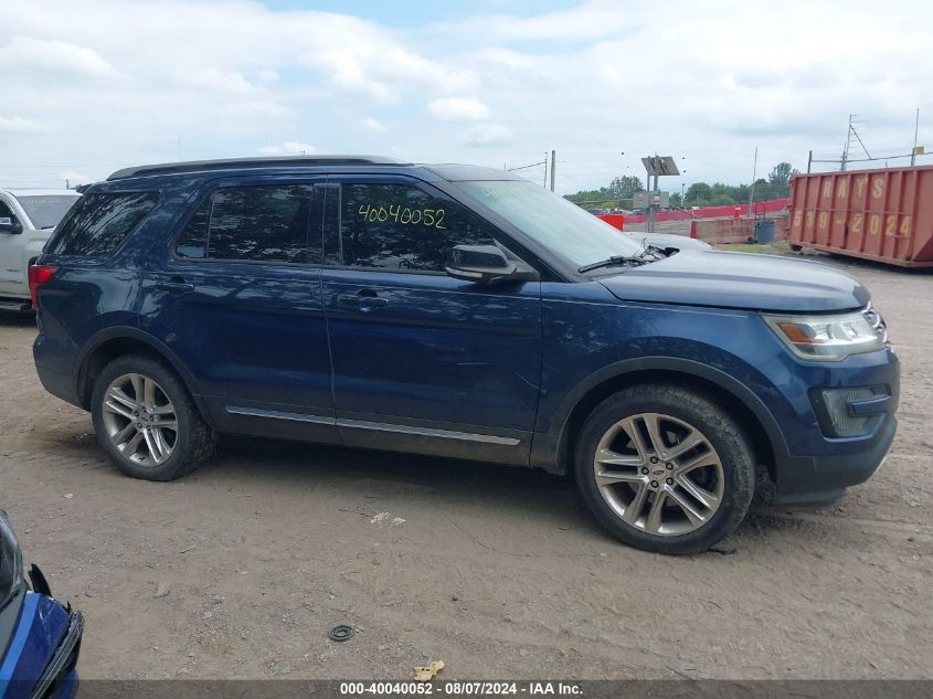 2016 Ford Explorer Xlt VIN: 1FM5K8D87GGA01111 Lot: 40040052