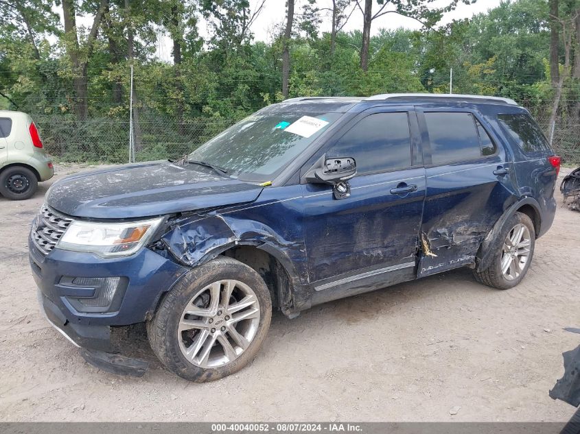 2016 Ford Explorer Xlt VIN: 1FM5K8D87GGA01111 Lot: 40040052