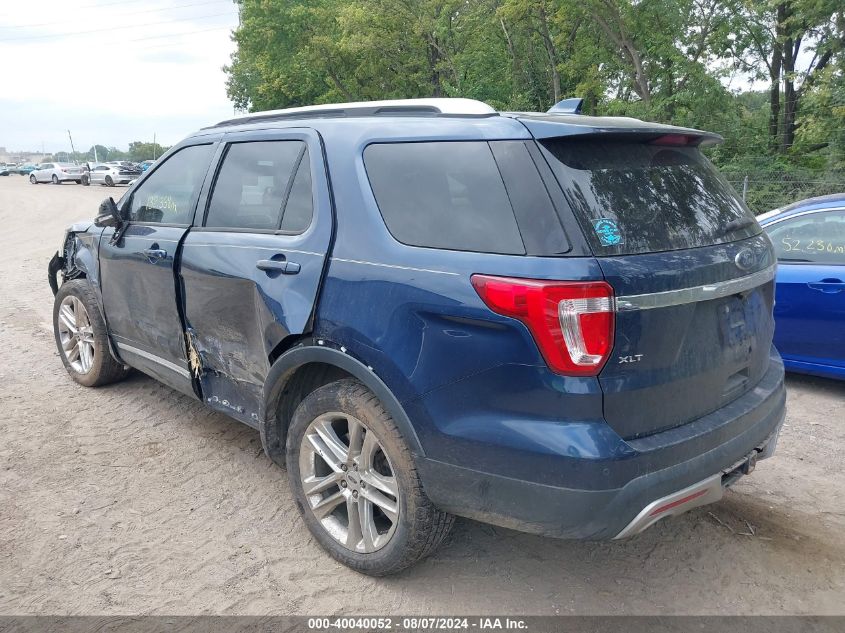 2016 Ford Explorer Xlt VIN: 1FM5K8D87GGA01111 Lot: 40040052