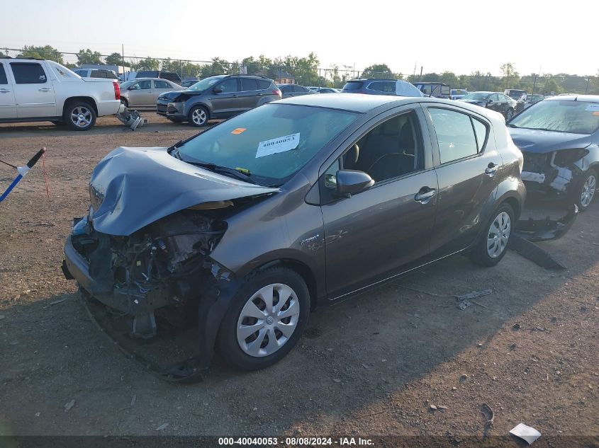 2012 Toyota Prius C VIN: JTDKDTB35C1501566 Lot: 40040053