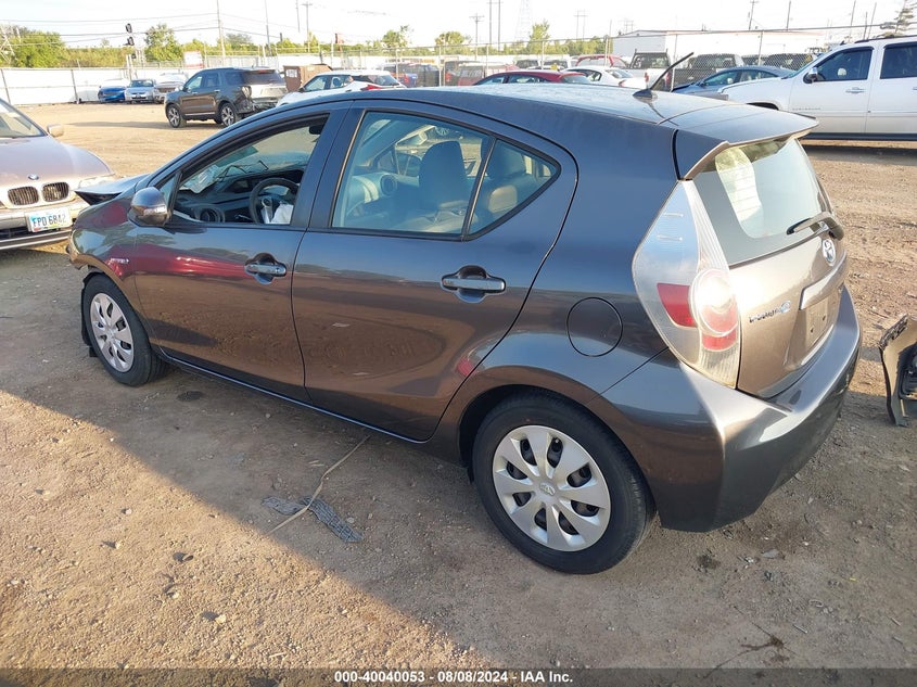2012 Toyota Prius C VIN: JTDKDTB35C1501566 Lot: 40040053