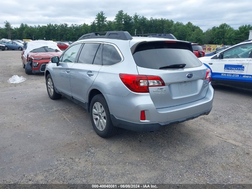 2015 Subaru Outback 2.5I Premium VIN: 4S4BSADC4F3279453 Lot: 40040081