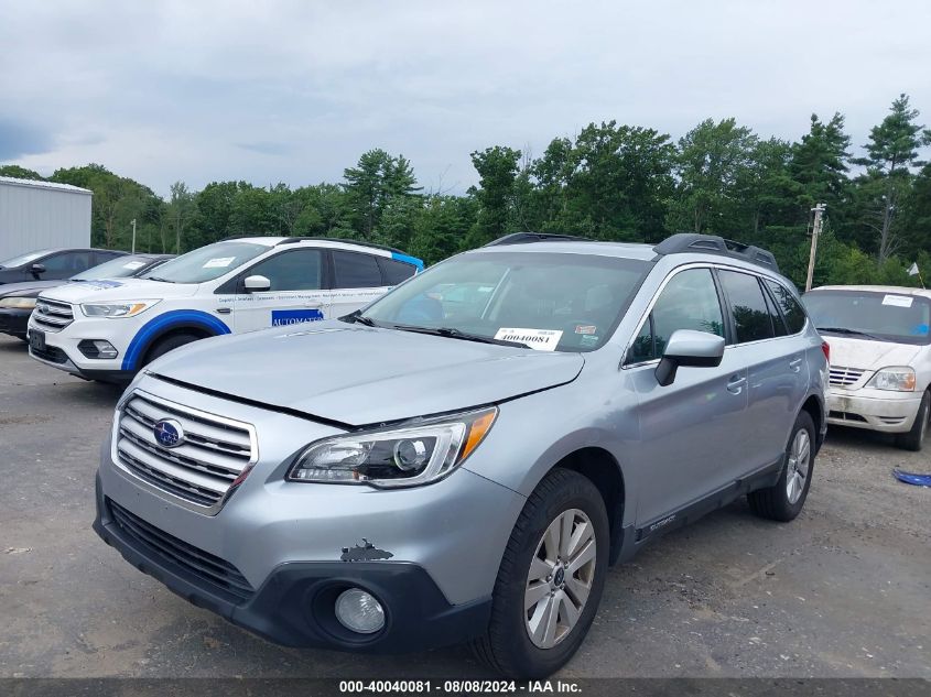 2015 Subaru Outback 2.5I Premium VIN: 4S4BSADC4F3279453 Lot: 40040081