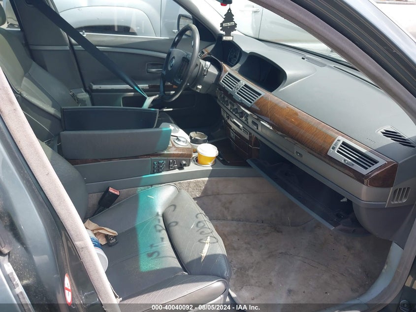 2002 BMW 745Li VIN: WBAGN63432DR06086 Lot: 40040092