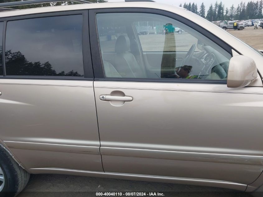 2006 Toyota Highlander Hybrid VIN: JTEDW21A860002263 Lot: 40040110