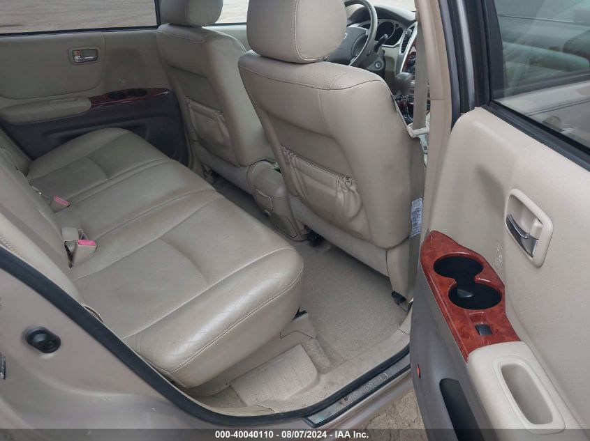 2006 Toyota Highlander Hybrid VIN: JTEDW21A860002263 Lot: 40040110