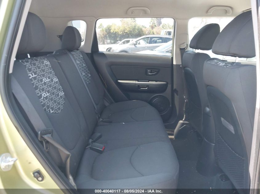 2011 Kia Soul + VIN: KNDJT2A20B7298390 Lot: 40040117