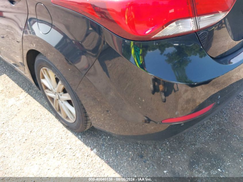 2014 Hyundai Elantra Se VIN: KMHDH4AE4EU096416 Lot: 40040138