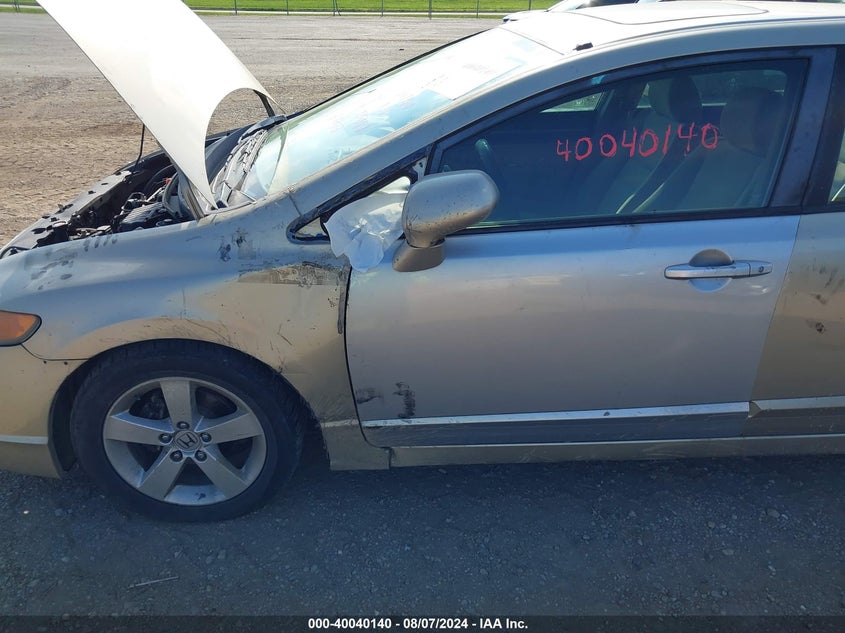 2008 Honda Civic Ex VIN: 1HGFA168X8L056033 Lot: 40040140