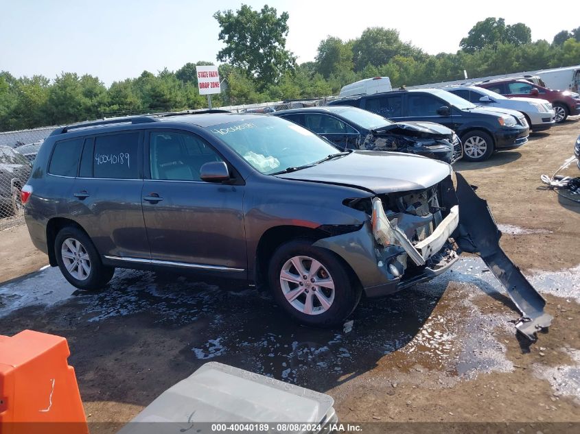 2013 Toyota Highlander Se V6 VIN: 5TDBK3EH0DS203587 Lot: 40040189