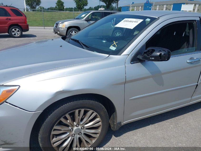 2012 Chrysler 200 Limited VIN: 1C3CCBCB8CN155131 Lot: 40040195