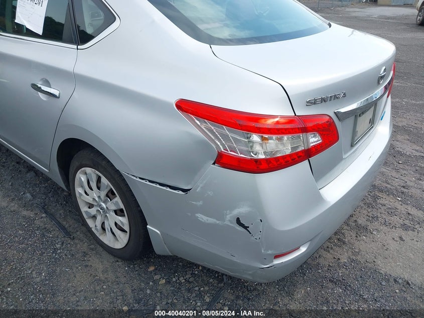 2014 Nissan Sentra S VIN: 3N1AB7AP6EL689395 Lot: 40040201