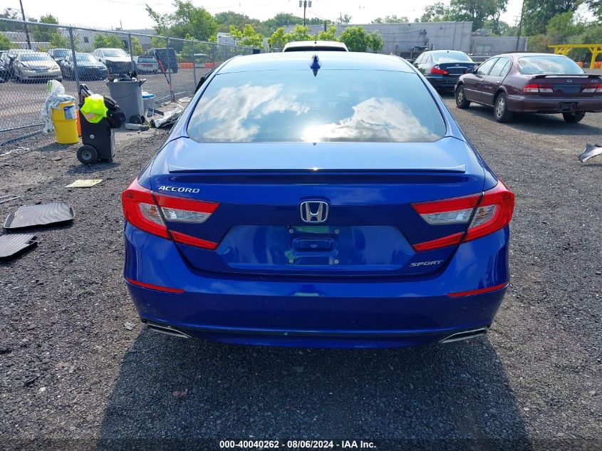 2018 Honda Accord Sport VIN: 1HGCV1F30JA180096 Lot: 40040262