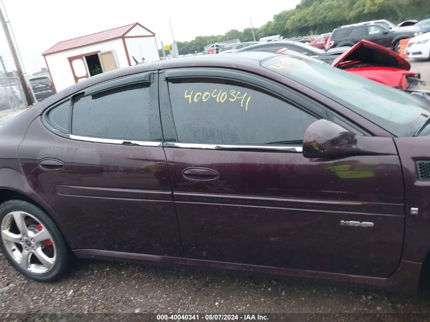 2006 Pontiac Grand Prix Gxp VIN: 2G2WC58C261118209 Lot: 40040341