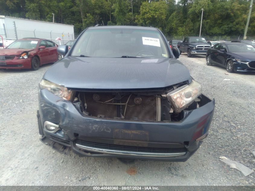 2013 Toyota Highlander Se V6 VIN: 5TDBK3EH7DS245772 Lot: 40040360