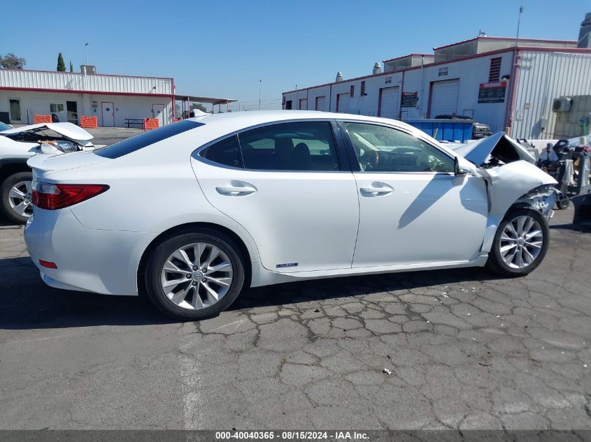 2014 Lexus Es 300H VIN: JTHBW1GG0E2067689 Lot: 40040365