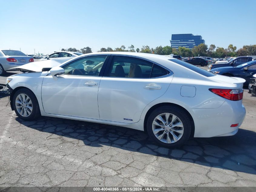 2014 Lexus Es 300H VIN: JTHBW1GG0E2067689 Lot: 40040365