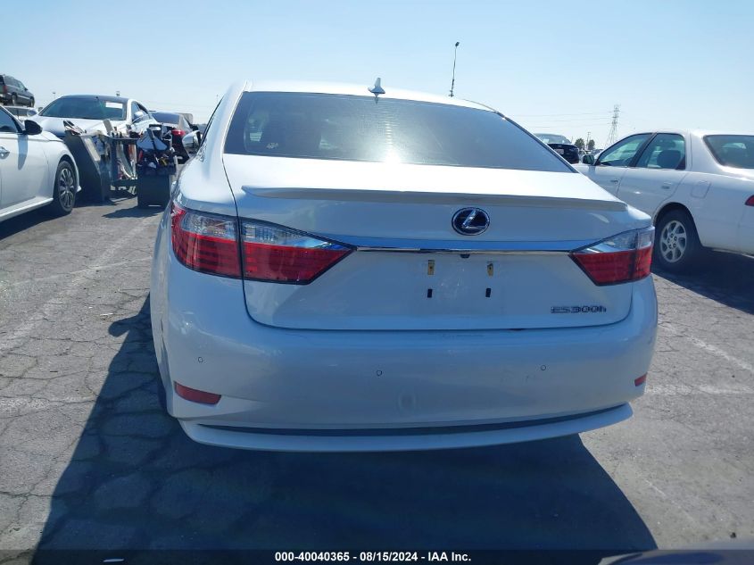 2014 Lexus Es 300H VIN: JTHBW1GG0E2067689 Lot: 40040365