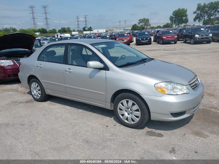 2004 Toyota Corolla Le VIN: 1NXBR32E44Z193028 Lot: 40040366