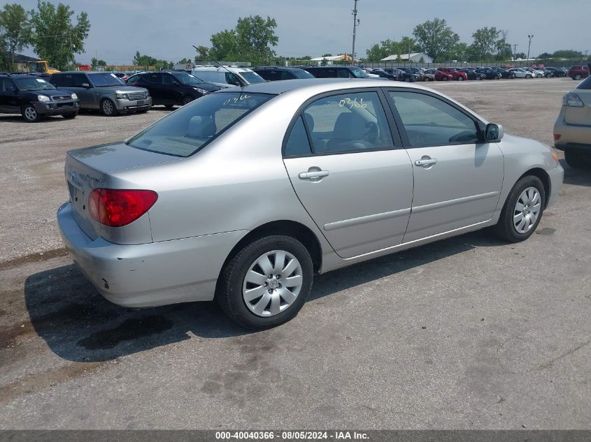 2004 Toyota Corolla Le VIN: 1NXBR32E44Z193028 Lot: 40040366