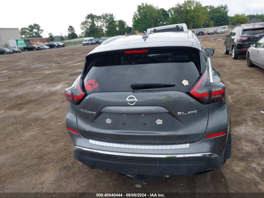 2020 Nissan Murano Sl Intelligent Awd VIN: 5N1AZ2CS8LN141663 Lot: 40040444